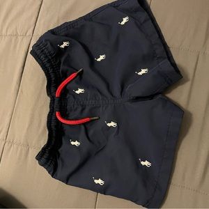 Toddler polo swim trunks
